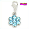 Fashion Wholesale Custom Made Crystal Flower Shape Accent Necklace Pendant